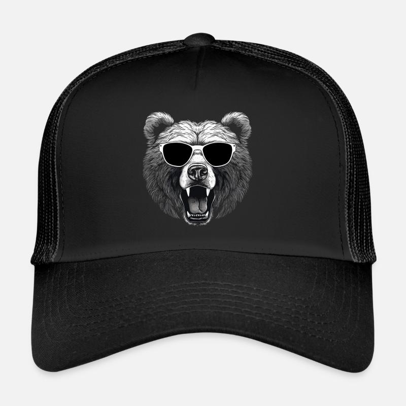 Bär Kopf Trucker Cap