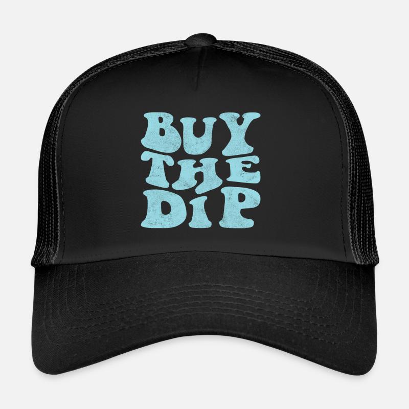 Buy the dip! retro hellblau Trucker Cap