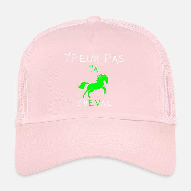 j'peux pas j'ai cheval Casquette trucker 
