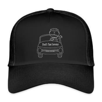 Dad S Taxi Service - Trucker Cap - Schwarz/Schwarz - Vorne