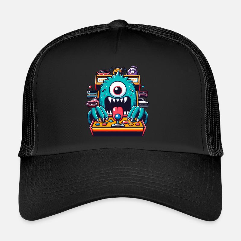 ARCADE SPIELAUTOMAT CASINO JOYSTICK MONSTER CRAZY Trucker Cap