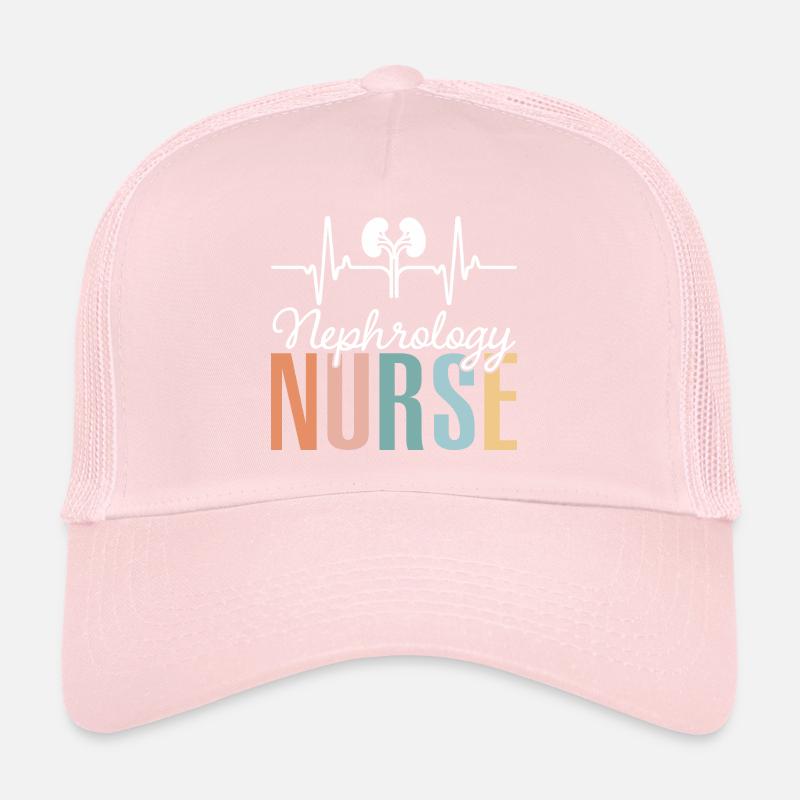 Herzklopfende Krankenschwester Nephrologie Krankenschwester Trucker Cap