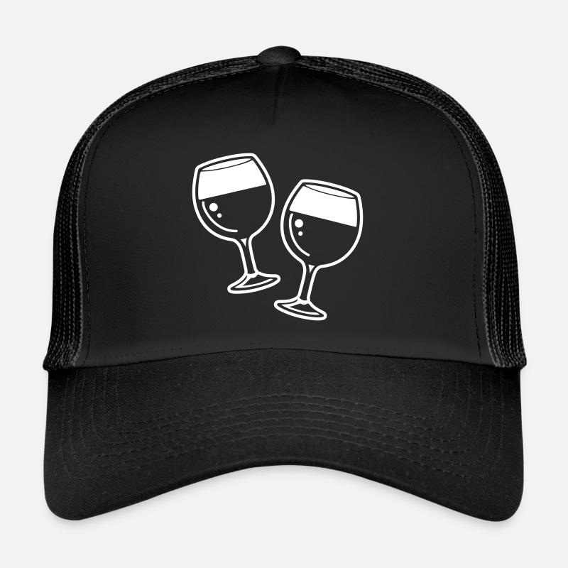 Symbole du vin Vin rouge Casquette trucker 