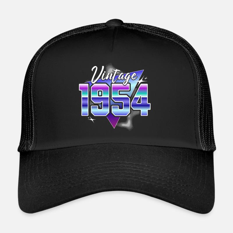 Retro 70eme Anniversaire 1954 Casquette trucker 