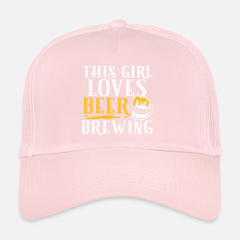 This Girl Loved Beer Brewing Trucker Cap