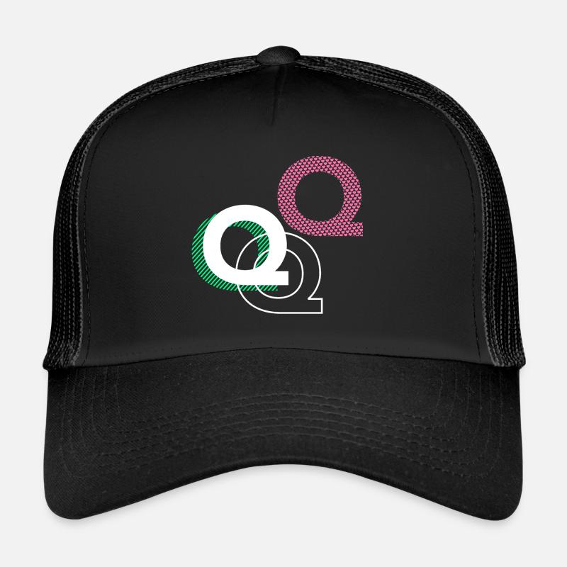 Q - Trucker Cap - Schwarz/Schwarz