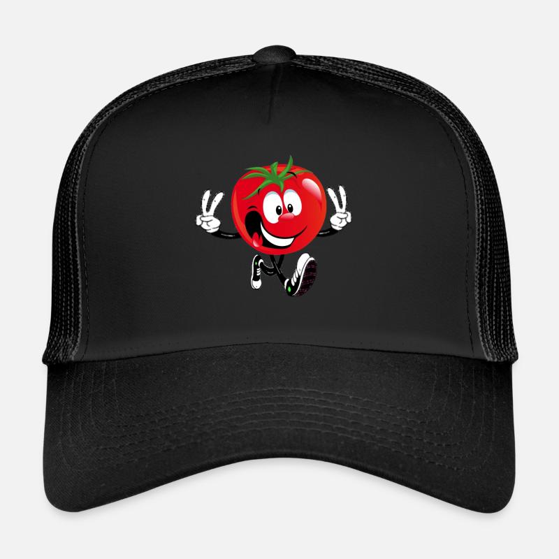 Tomato comic cartoon design Trucker Cap