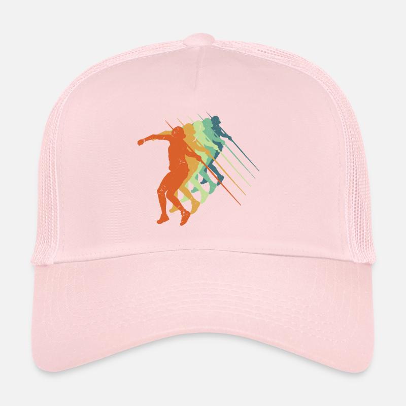 Lancer du javelot rétro, athlétisme athlétique Casquette trucker 