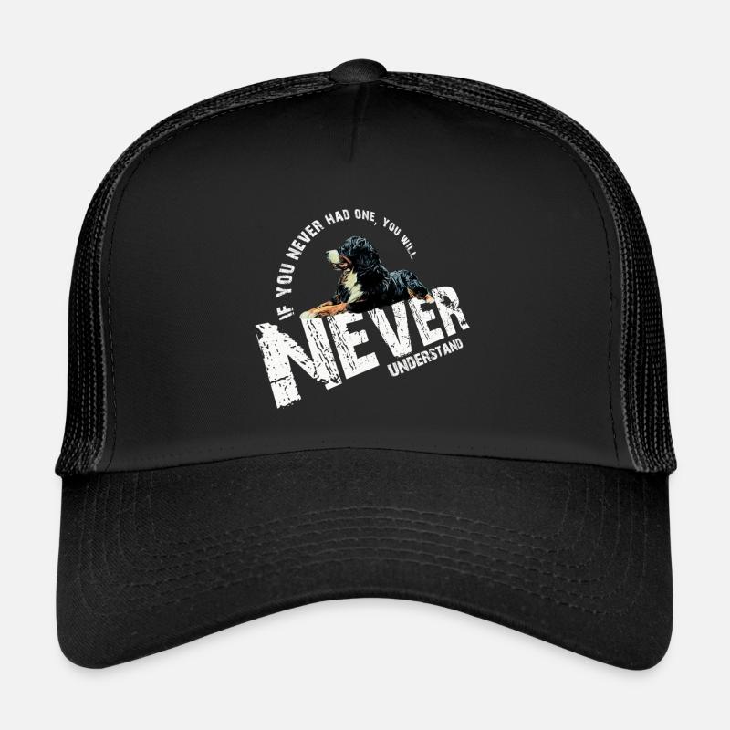 Berner Sennenhund - Trucker Cap - Schwarz/Schwarz