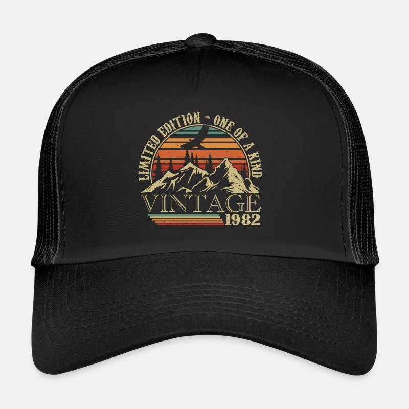 1982 Vintage Cadeau Anniversaire 1982 Retro 1982 Casquette trucker 