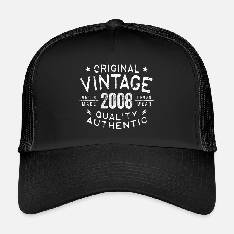 Anniversaire 2008 Millésime 2008 Anniversaire 2008 Casquette trucker 
