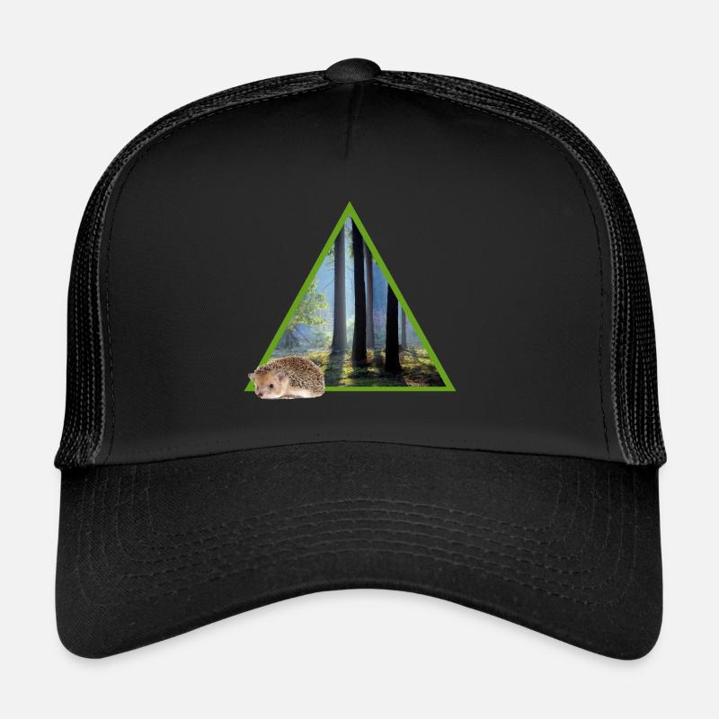 forêt 52 avec hérisson Casquette trucker 