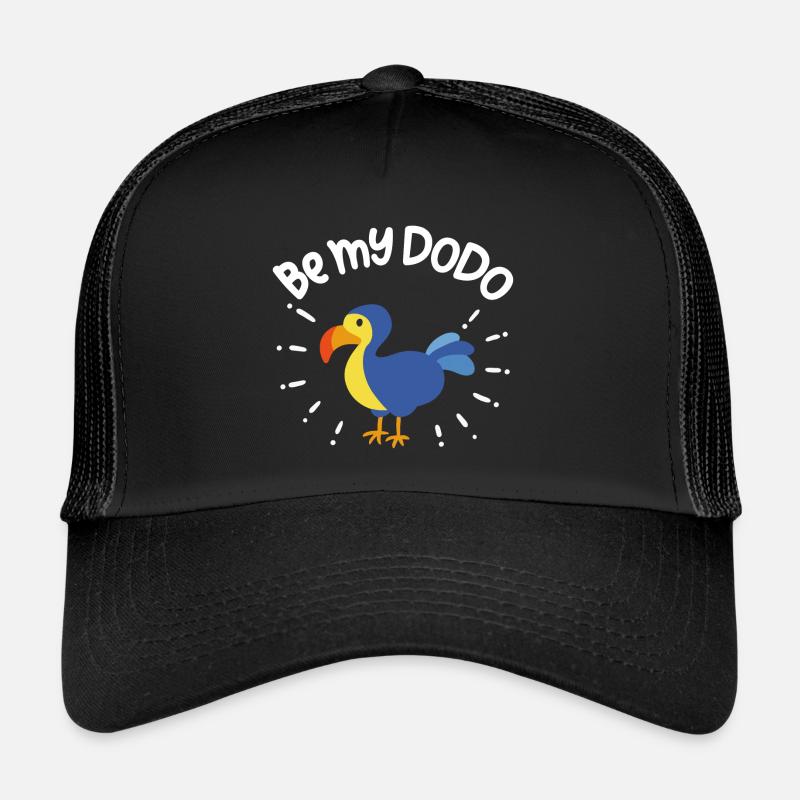 Sois mon dodo | J’aime les dodos - Casquette trucker  - noir/noir