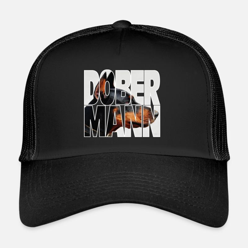 Doberman - Trucker Cap - black/black