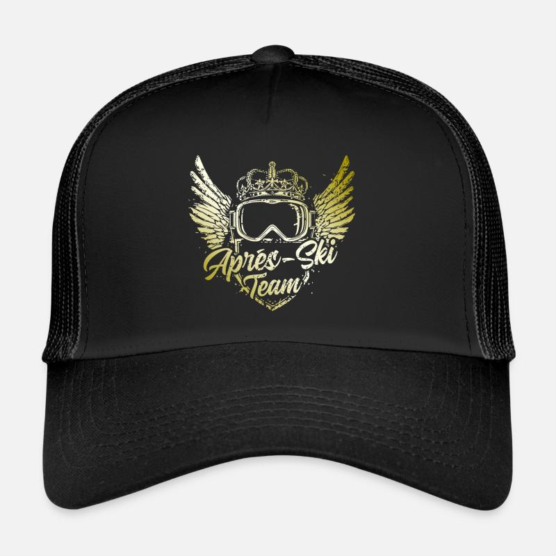 Apres Ski Team Ski Brille - Trucker Cap - Schwarz/Schwarz