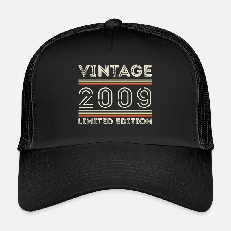 Millésime 2009 - Année 2009 Cadeau d’anniversaire 2009 Casquette trucker 