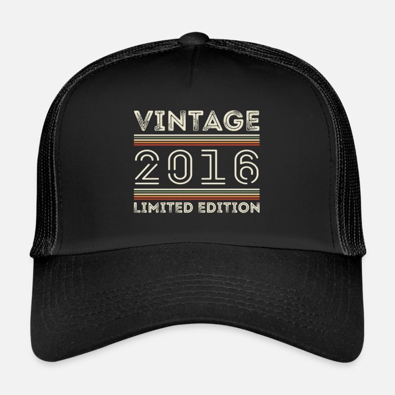 Millésime 2016 - Année 2016 Cadeau d’anniversaire 2016 Casquette trucker 