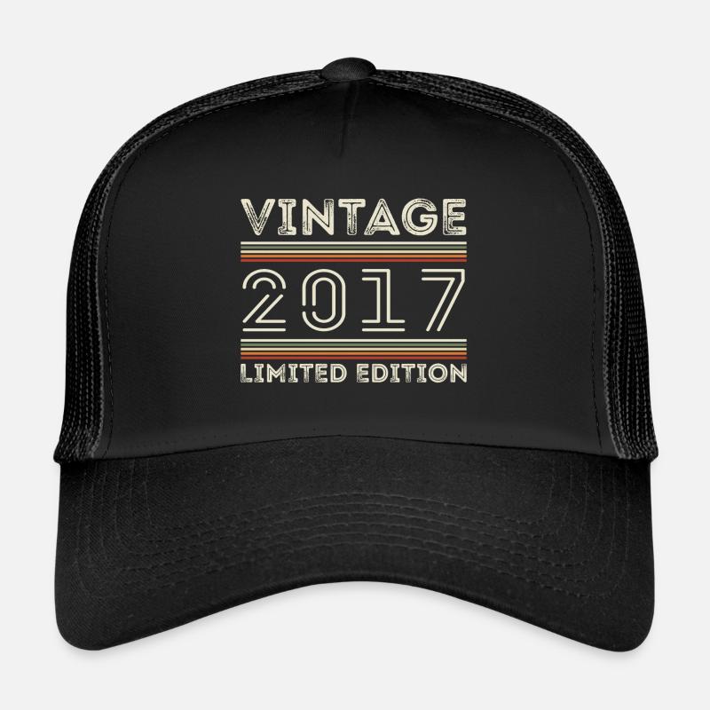 Millésime 2017 - Année 2017 Cadeau d’anniversaire 2017 Casquette trucker 