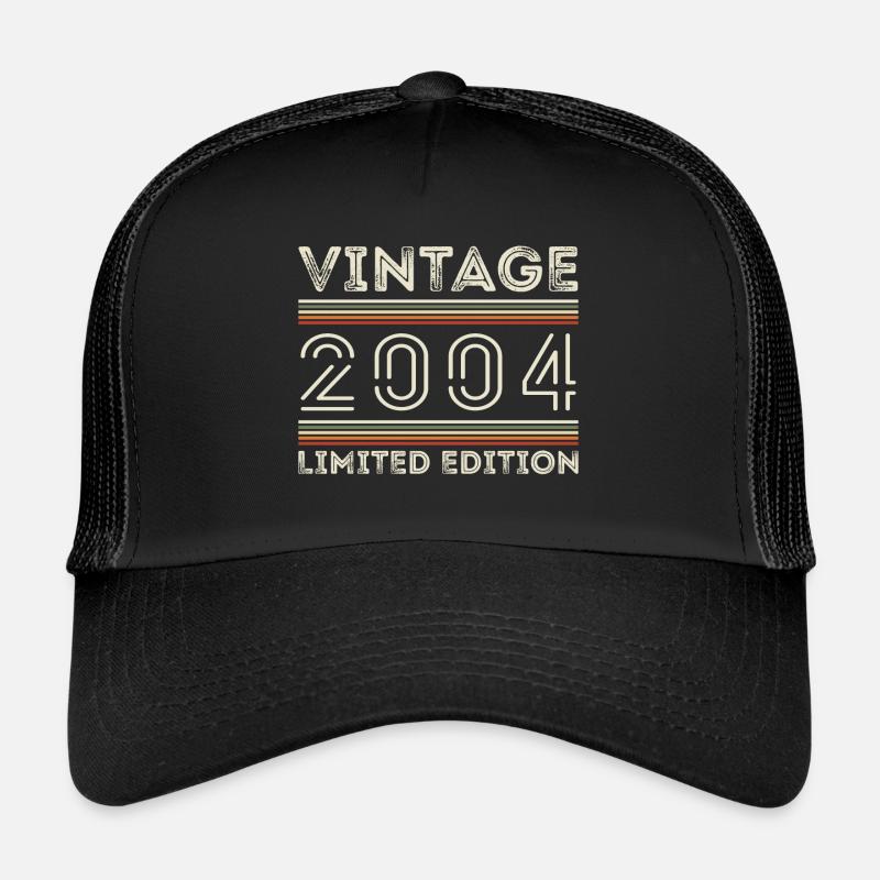 Vintage 2004 - Year 2004 Birthday Gift 2004 Trucker Cap