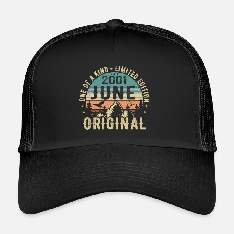 Legendär Seit Juni 2001 Geburtstag Geschenk 2001 Trucker Cap