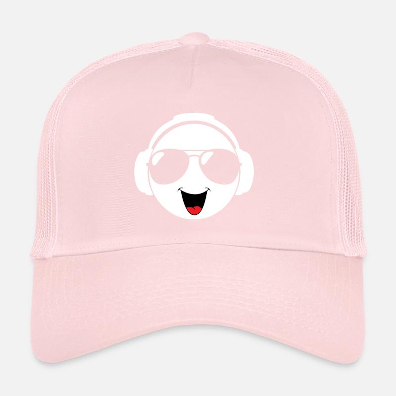 Techno laughing head Trucker Cap