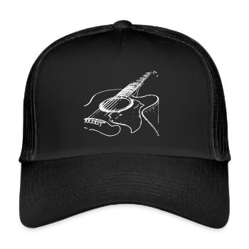 Acoustic Guitar - Music Lovers - Trucker Cap - black/black - Front
