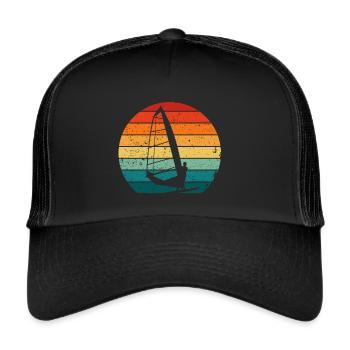 Planche à voile Planche à voile Vagues Eau de vent - Casquette trucker  - noir/noir - Devant