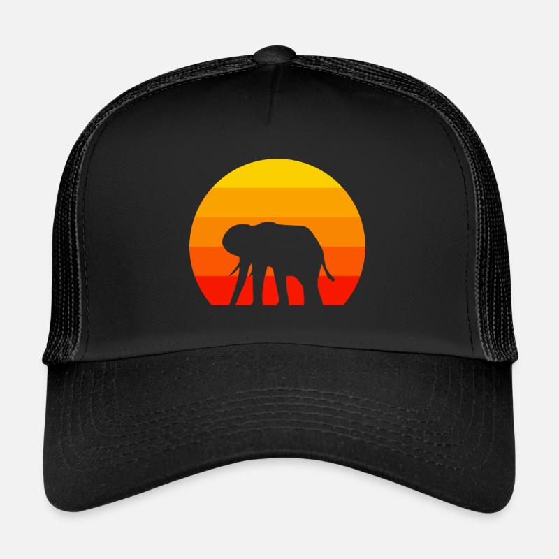 Retro Elephant Trucker Cap