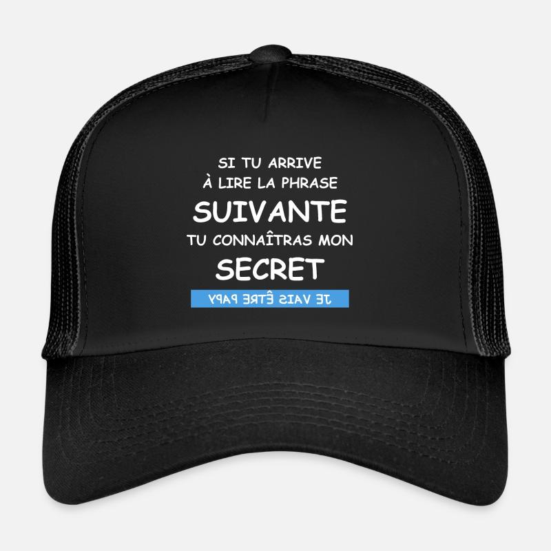 Je vais être papy Casquette trucker 