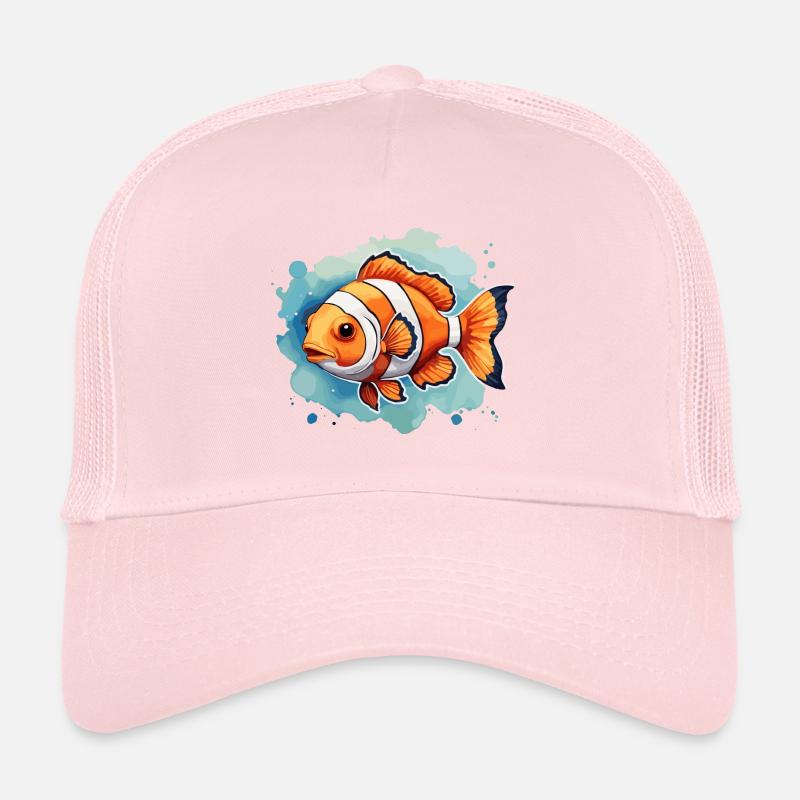 Poisson-clown coloré dans un aquarium mignon mignon Nemo Casquette trucker 