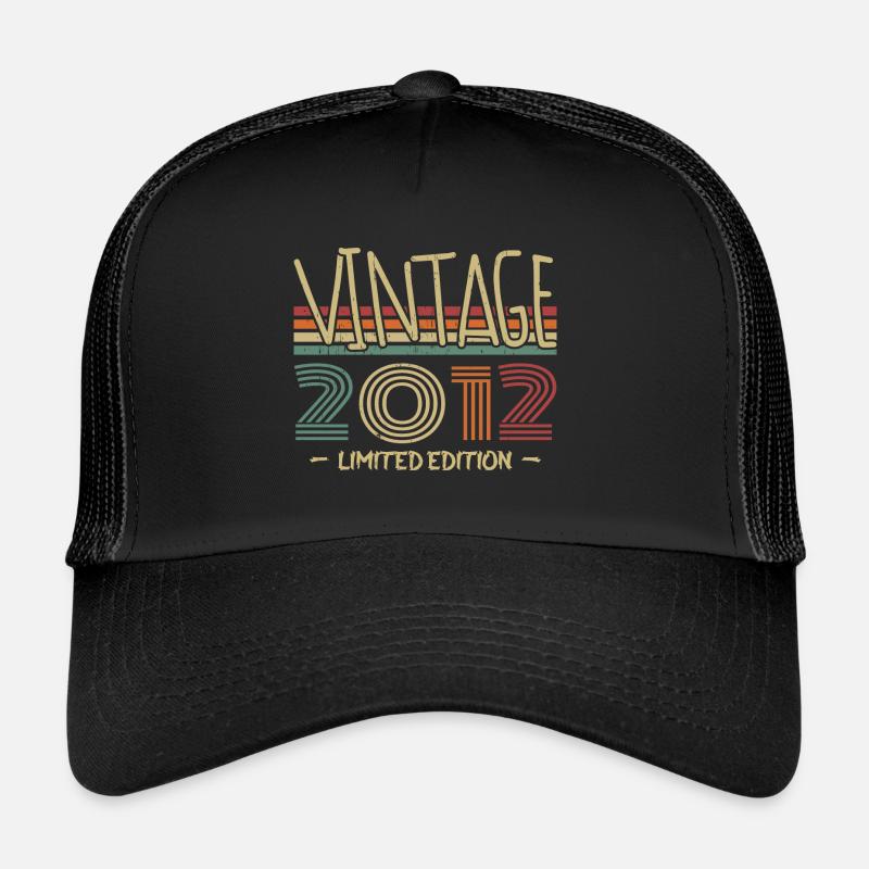 Jahrgang 2012 Retro 2012 Jubiläumsgeschenk Trucker Cap