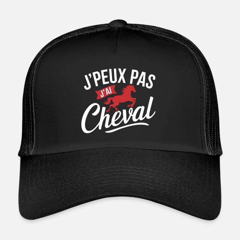 Cavalier Rouge Intense Casquette trucker 
