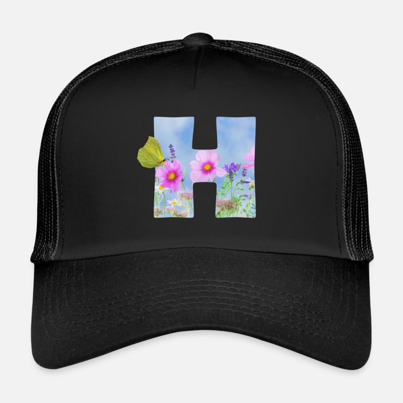 spring flowers butterfly h Trucker Cap