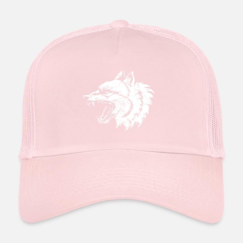Illustration de loup Casquette trucker 