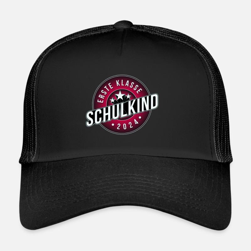 Erste Klasse Schulkind 2024 rosa Trucker Cap