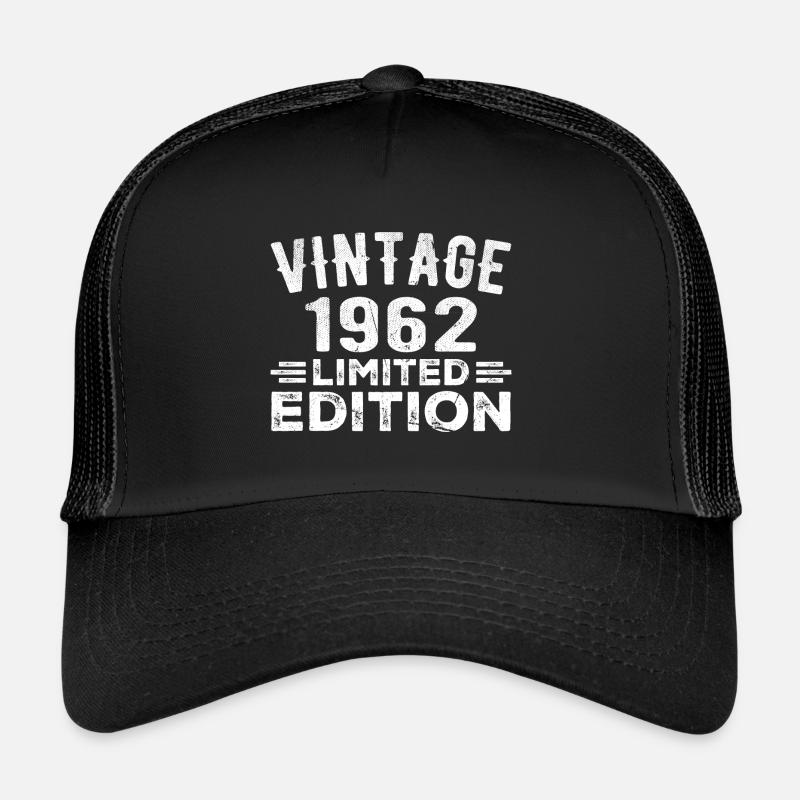 Année de naissance 1962 Année de naissance Millésime 1962 Casquette trucker 