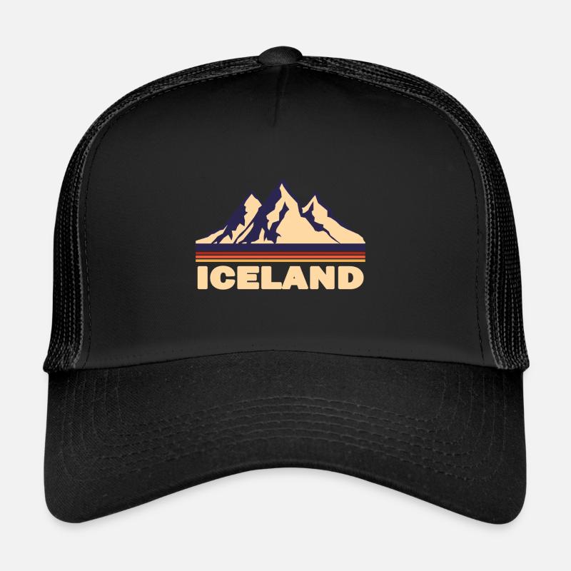 island - Trucker Cap - Schwarz/Schwarz