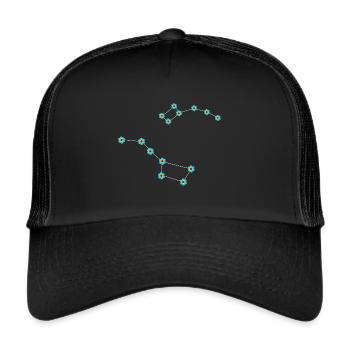 Big Car Small Car Constellation Constellation - Trucker Cap - black/black - Front