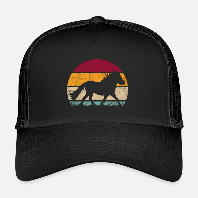 Shetland Pony Vintage Retro Trucker Cap