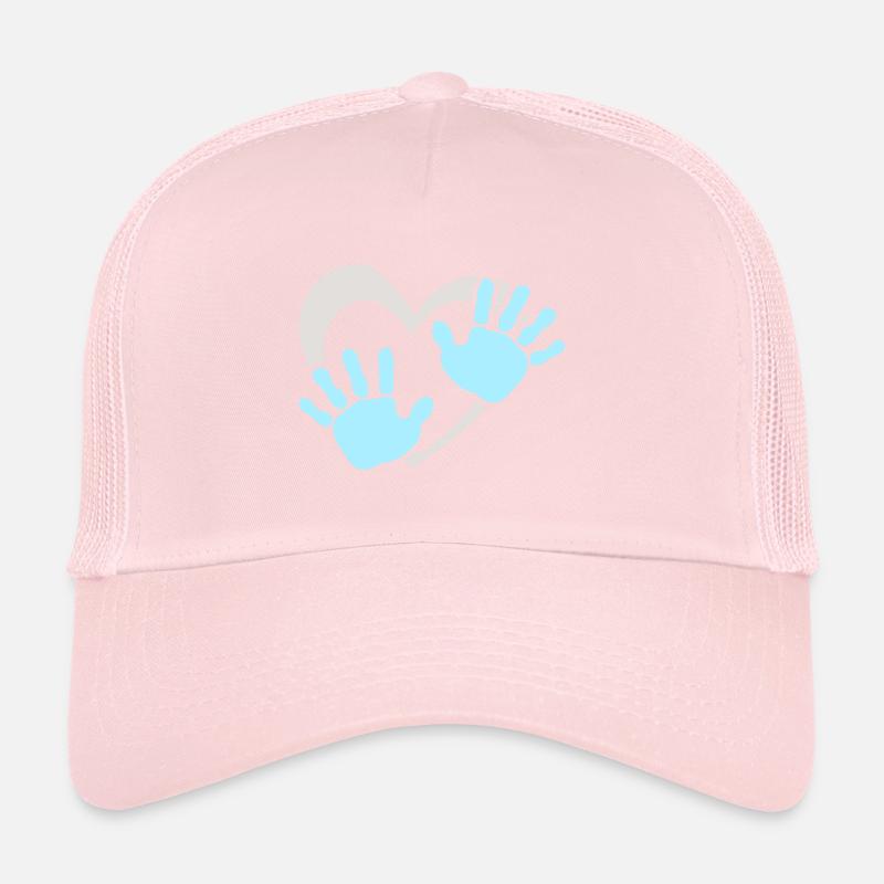 Empreinte de main de cœur de bébé Casquette trucker 