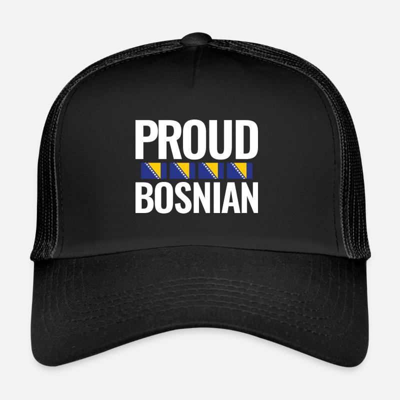 Fier drapeau bosniaque des Balkans Casquette trucker 