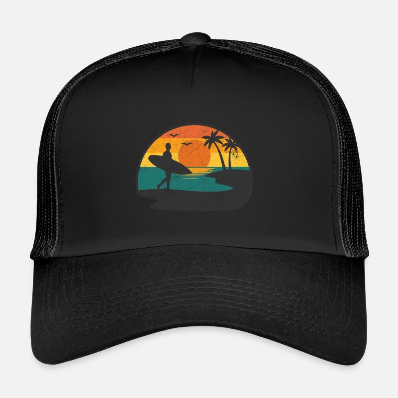 SURFER SURF LAC PLAGE VACANCES SURF KITE MOTIF Casquette trucker 