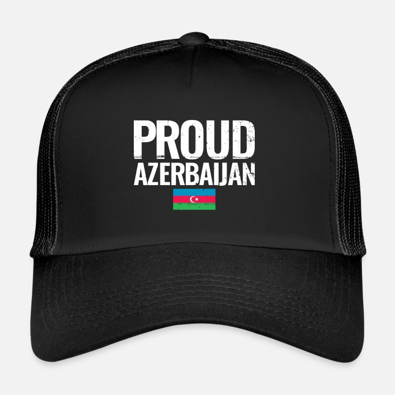 Proud Azerbaijan Azerbaijan Flag Trucker Cap