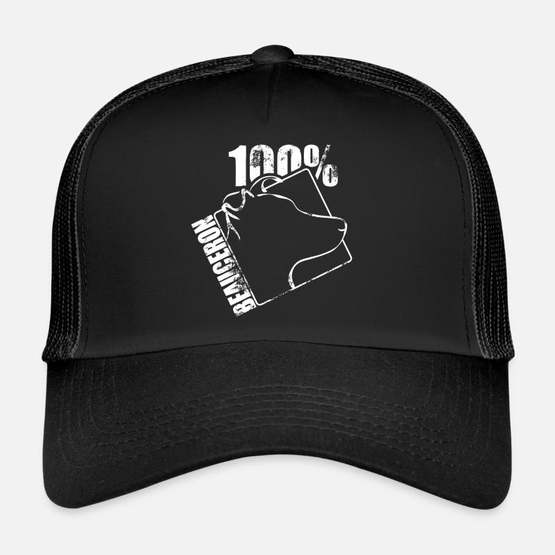BEAUCERON 100 - Trucker Cap - Schwarz/Schwarz