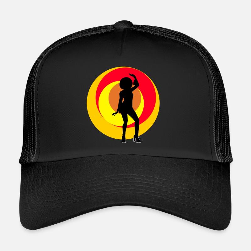 Disco Mädchen - Trucker Cap - Schwarz/Schwarz