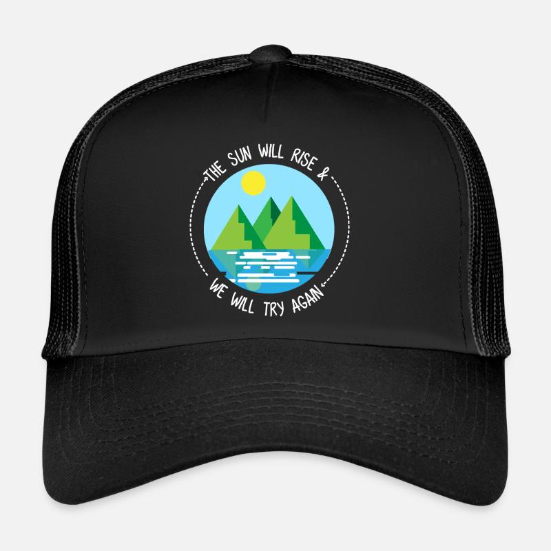 Natur - Trucker Cap - Schwarz/Schwarz