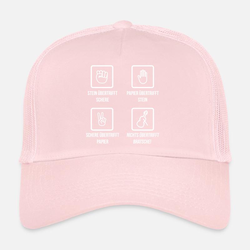 Schere - Stein - Papier Nichts übertrifft Bratsche Trucker Cap