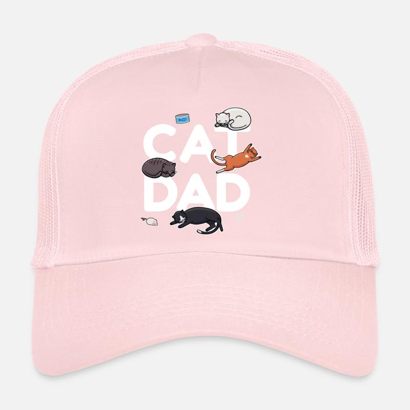 Cat Dad - Cat Cat man Daddy Kitty Meow Trucker Cap