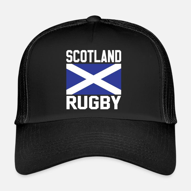 Rugby Ecosse - Casquette trucker  - noir/noir