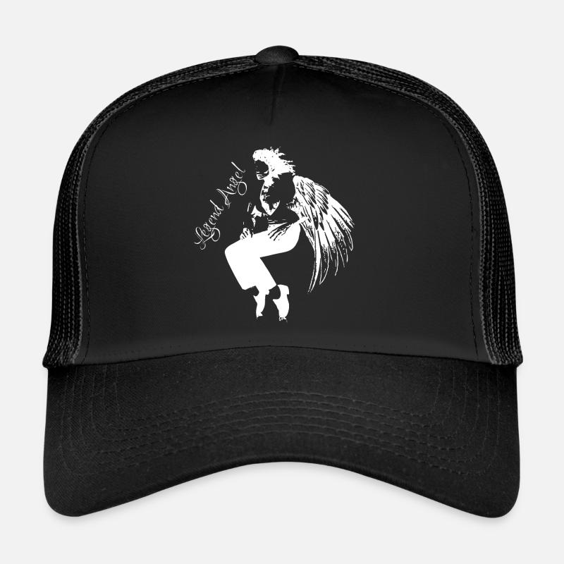 Legend music Jackson angel cool dance michael - Trucker Cap - black/black